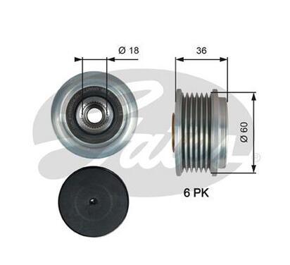 OAP7215
GATES
Alternator - sprzęgło jednokierunkowe
