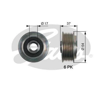 OAP7160
GATES
Alternator - sprzęgło jednokierunkowe
