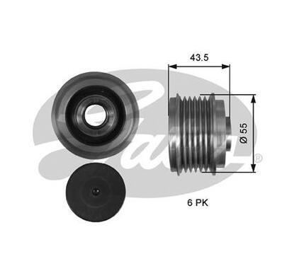 OAP7219
GATES
Alternator - sprzęgło jednokierunkowe
