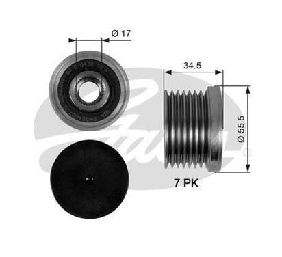 OAP7084
GATES
Alternator - sprzęgło jednokierunkowe
