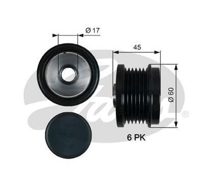 OAP7155
GATES
Alternator - sprzęgło jednokierunkowe
