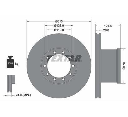 93084100
TEXTAR LKW
Tarcza hamulcowa
