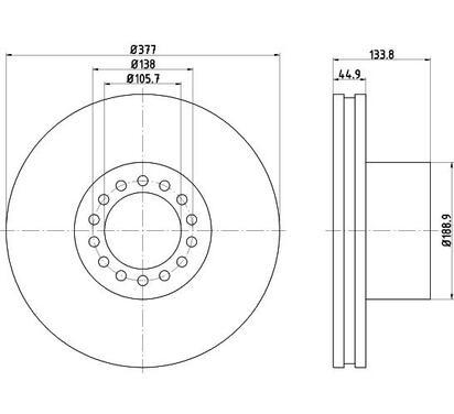 93101400
TEXTAR LKW
Tarcza hamulcowa
