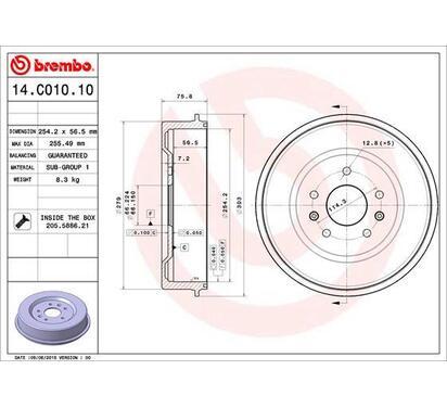 14.C010.10
BREMBO
Bęben hamulcowy
