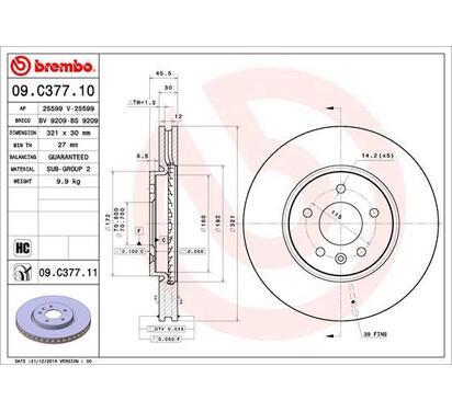 09.C377.11
BREMBO
Tarcza hamulcowa
