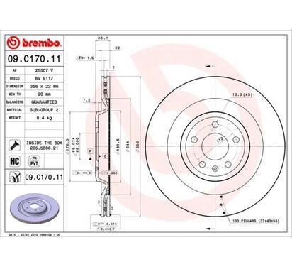 09.C170.11
BREMBO
Tarcza hamulcowa
