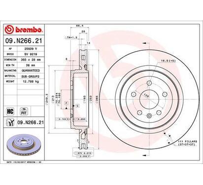 09.N266.21
BREMBO
Tarcza hamulcowa
