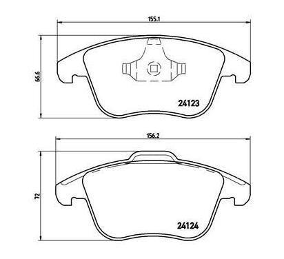 P 24 076X
BREMBO
Klocki hamulcowe
