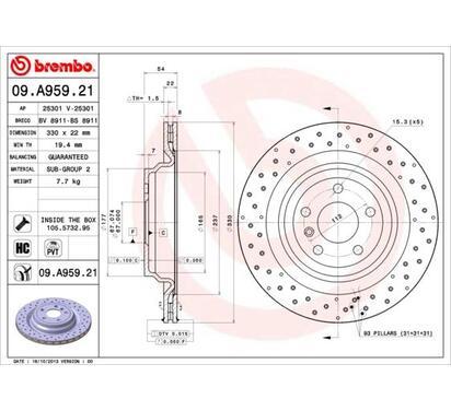 09.A959.21
BREMBO
Tarcza hamulcowa
