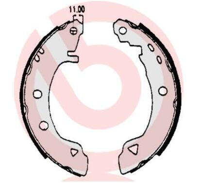 S 23 508
BREMBO
Zestaw szczęk hamulcowych
