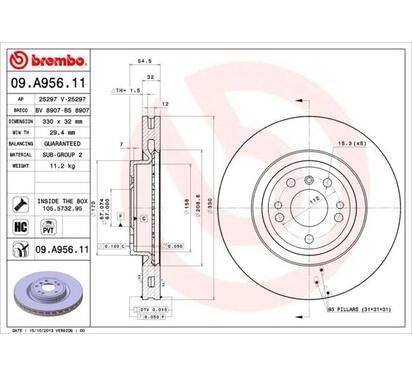 09.A956.11
BREMBO
Tarcza hamulcowa
