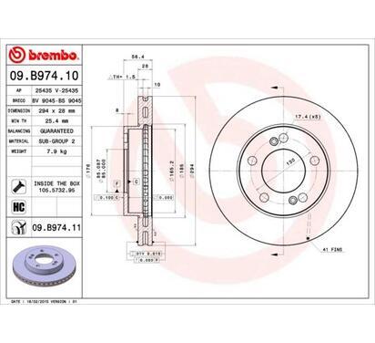 09.B974.11
BREMBO
Tarcza hamulcowa
