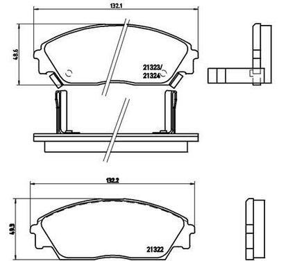 P 28 016
BREMBO
Klocki hamulcowe
