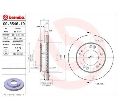 09.8546.10
BREMBO
Tarcza hamulcowa
