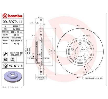 09.B972.11
BREMBO
Tarcza hamulcowa
