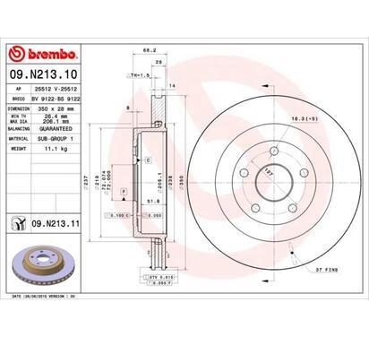 09.N213.11
BREMBO
Tarcza hamulcowa
