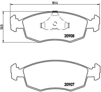 P 24 019
BREMBO
Klocki hamulcowe
