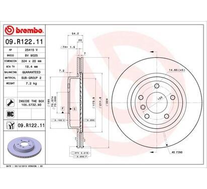 09.R122.11
BREMBO
Tarcza hamulcowa
