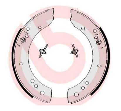 S 44 502
BREMBO
Zestaw szczęk hamulcowych
