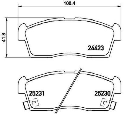 P 61 108
BREMBO
Klocki hamulcowe
