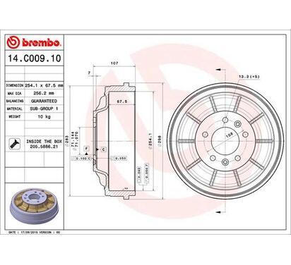 14.C009.10
BREMBO
Bęben hamulcowy
