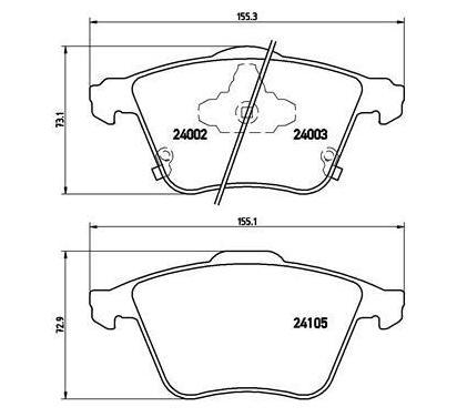 P 49 038
BREMBO
Klocki hamulcowe
