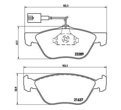 P 23 077
BREMBO
Klocki hamulcowe
