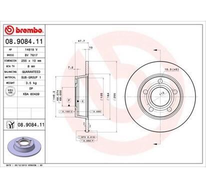 08.9084.11
BREMBO
Tarcza hamulcowa
