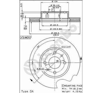 09.3023.20
BREMBO
Tarcza hamulcowa
