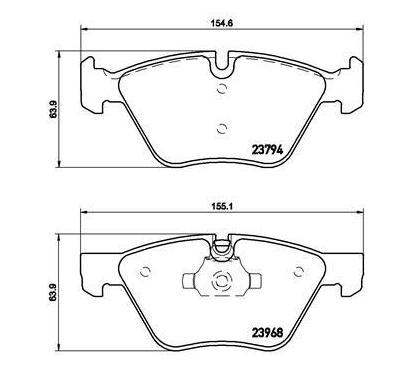 P 06 036X
BREMBO
Klocki hamulcowe
