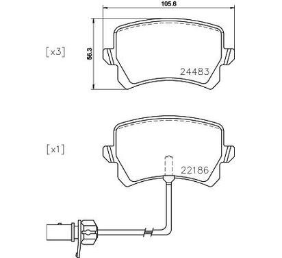 P 85 142
BREMBO
Klocki hamulcowe
