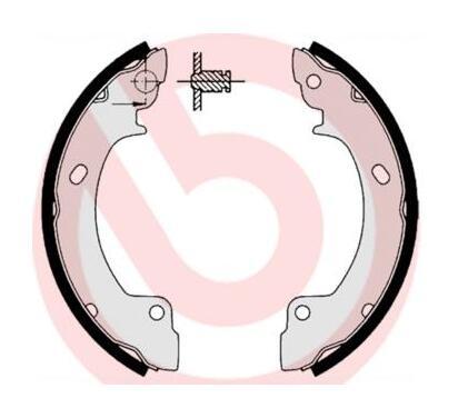 S 30 506
BREMBO
Zestaw szczęk hamulcowych
