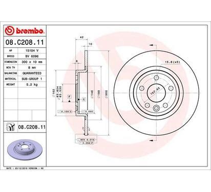 08.C208.11
BREMBO
Tarcza hamulcowa
