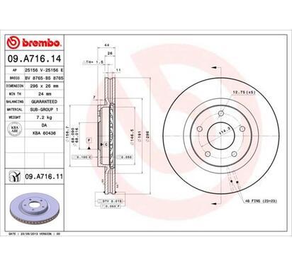 09.A716.11
BREMBO
Tarcza hamulcowa
