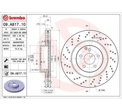 09.A817.11
BREMBO
Tarcza hamulcowa
