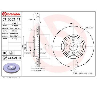 09.D062.11
BREMBO
Tarcza hamulcowa
