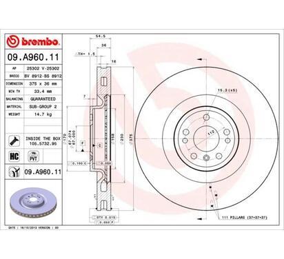 09.A960.11
BREMBO
Tarcza hamulcowa
