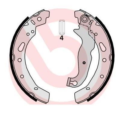 S 24 540
BREMBO
Zestaw szczęk hamulcowych
