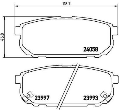 P 30 023
BREMBO
Klocki hamulcowe
