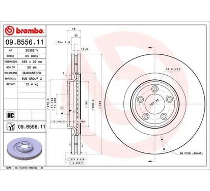 09.B556.11
BREMBO
Tarcza hamulcowa
