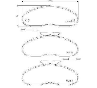 P 56 019
BREMBO
Klocki hamulcowe
