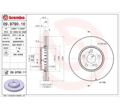 09.9790.11
BREMBO
Tarcza hamulcowa
