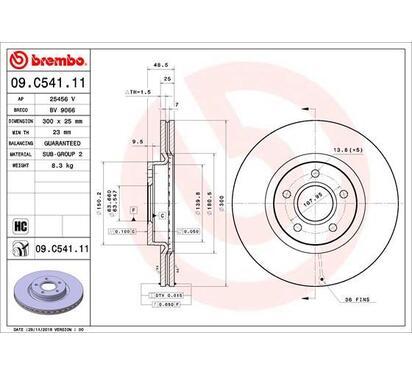 09.C541.11
BREMBO
Tarcza hamulcowa
