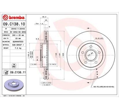 09.C138.11
BREMBO
Tarcza hamulcowa
