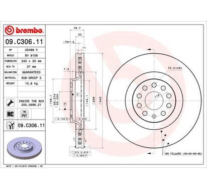 09.C306.11
BREMBO
Tarcza hamulcowa
