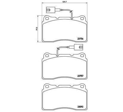 P 23 134
BREMBO
Klocki hamulcowe
