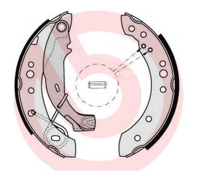 S 61 526
BREMBO
Zestaw szczęk hamulcowych
