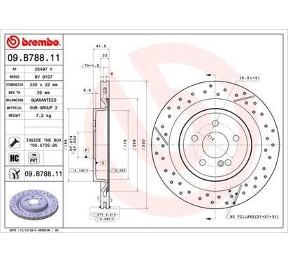 09.B788.11
BREMBO
Tarcza hamulcowa
