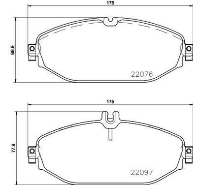 P 50 124
BREMBO
Klocki hamulcowe
