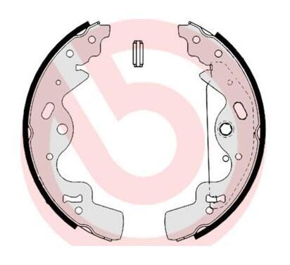 S 44 506
BREMBO
Zestaw szczęk hamulcowych
